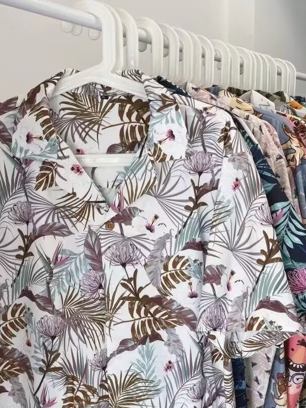 Vintage Hawaiian Floral Shirt - Camisa Floral Tailandesa Vintage, Holgada, de