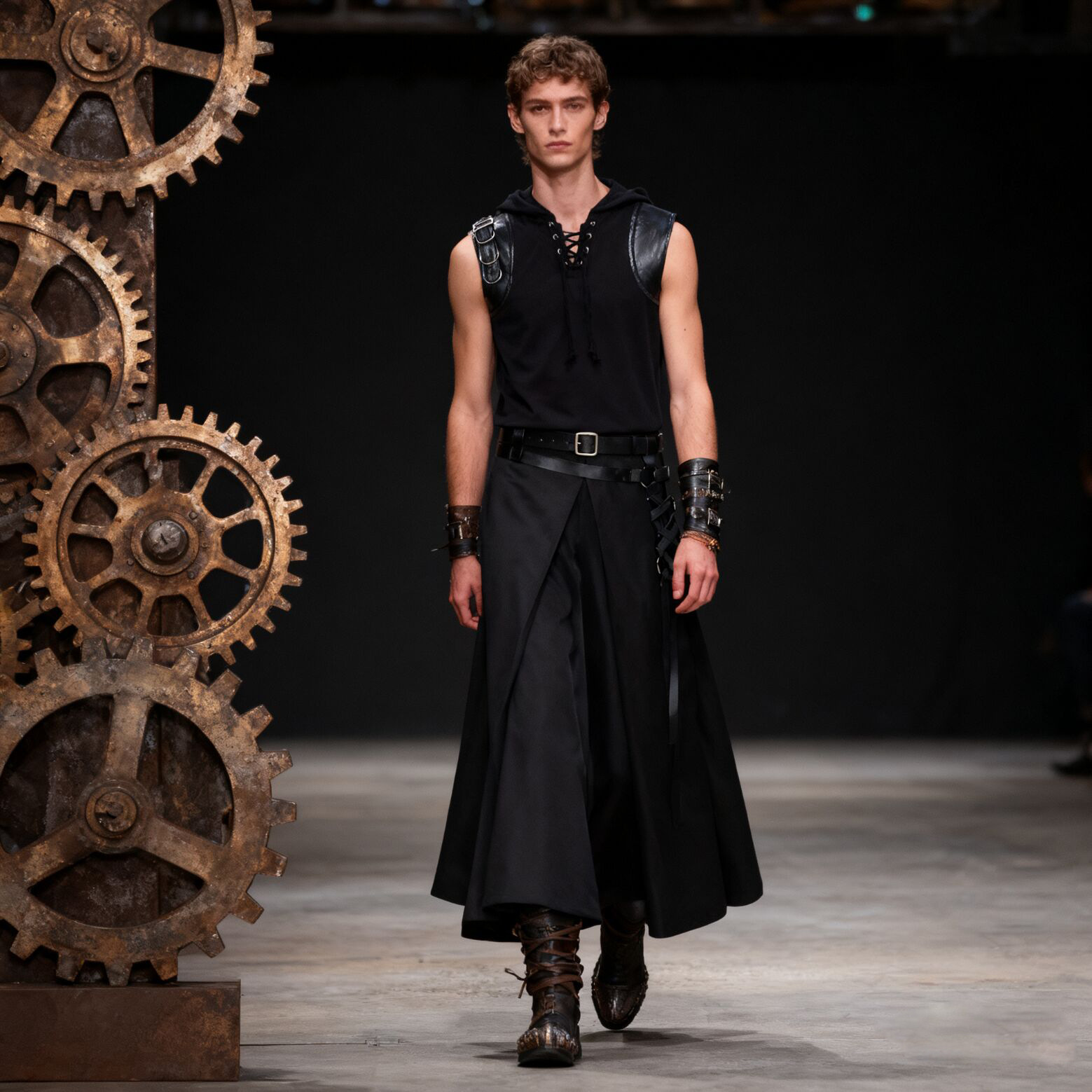 Medieval Gothic Lace Up Pirate Shirt - Camisas medievales de pirata para hombre,
