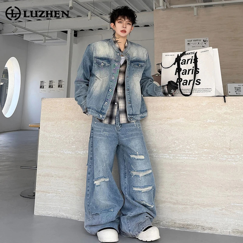Jeans - LUZHEN 2026 Conjunto de Dos Piezas