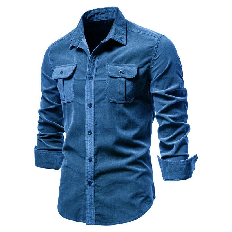 Chaqueta informal de pana para - Corduroy Button Up Shirt Men reseña y precio