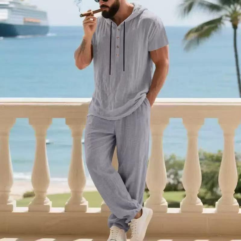 Conjunto de Dos Piezas para Ho - Mens Linen Shirt Long Sleeve reseña y precio