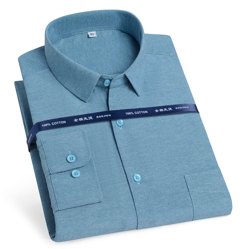 Camisas Oxford de algodón puro - Oxford Cotton Casual Shirt Business reseña y precio