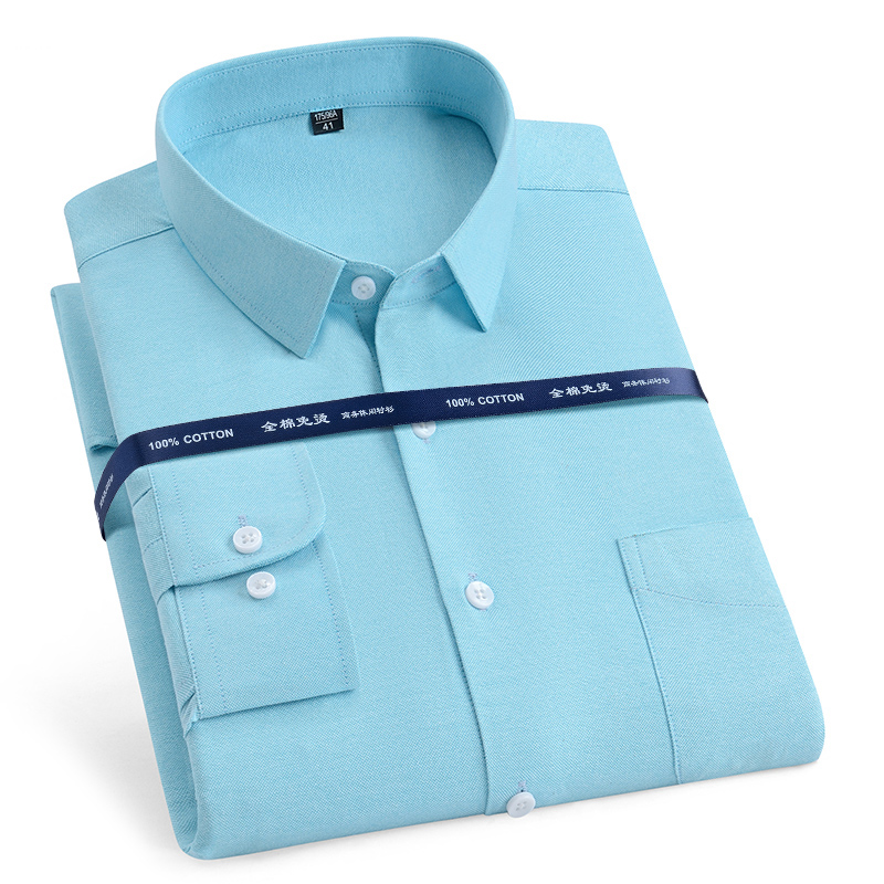 Camisas Oxford de algodón puro - Oxford Cotton Casual Shirt Business reseña y precio