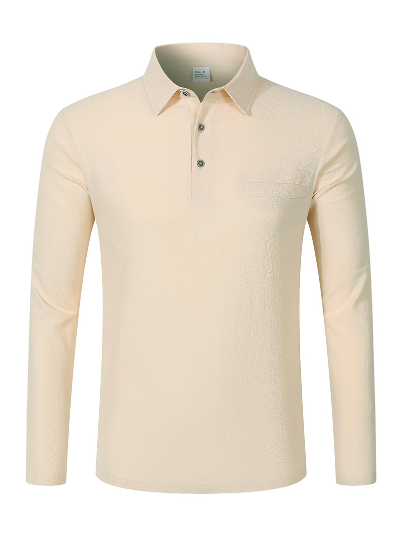 Polo de manga larga para hombr - Mens Linen Shirt Long Sleeve reseña y precio