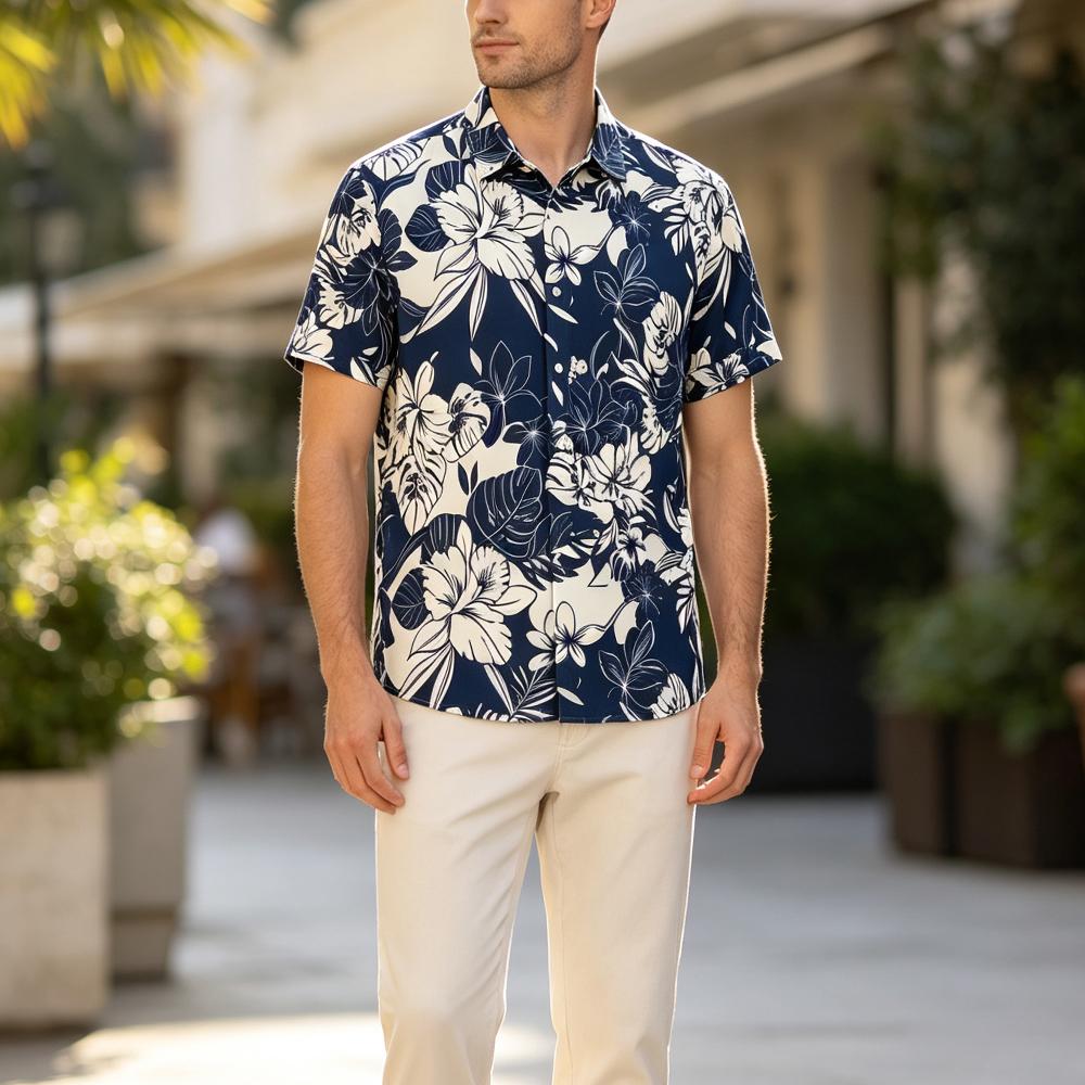 Camisa Hawaiana Vintage con Es - Vintage Hawaiian Floral Shirt reseña y precio