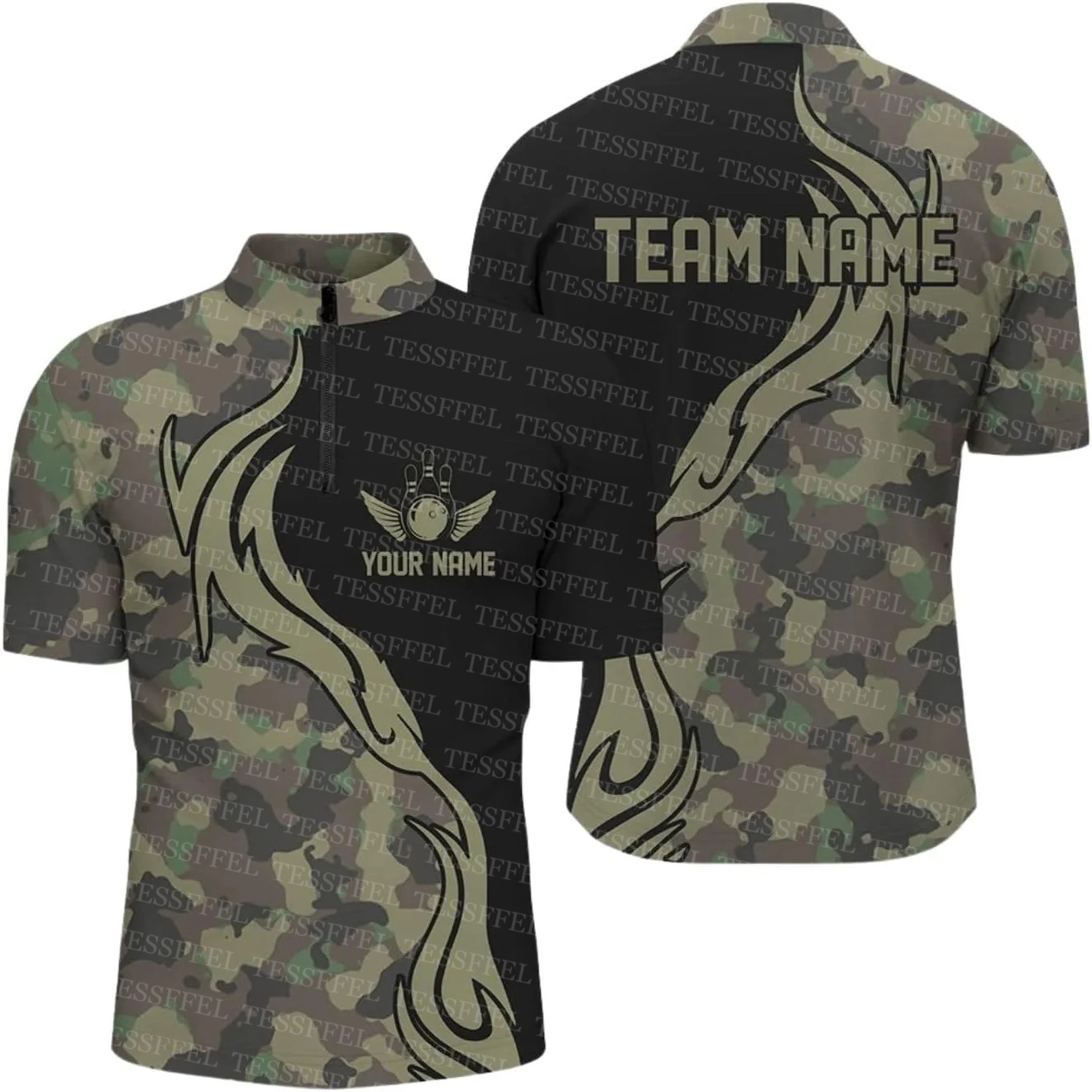 Nombre personalizado Graffiti  - Short Sleeve Bowling Shirt Retro reseña y precio