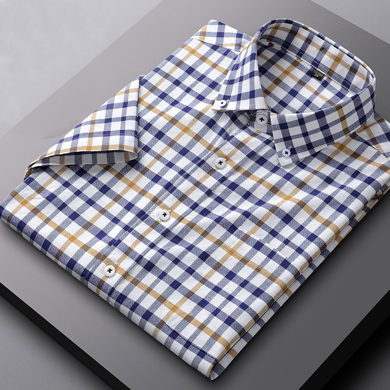 Camisa Oxford de manga corta p - Oxford Cotton Casual Shirt Business reseña y precio