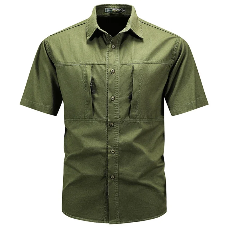 Camisa táctica de manga corta  - Tactical Military Shirt Cargo reseña y precio