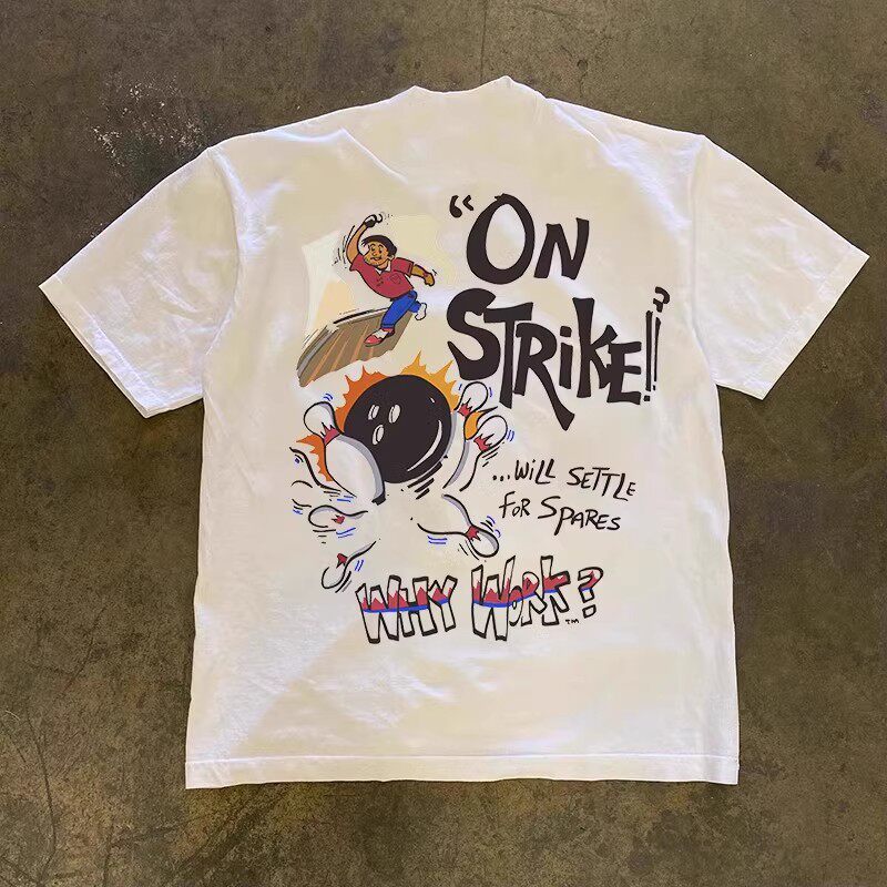 ¿Por qué no trabajar en la cre - Short Sleeve Bowling Shirt Retro reseña y precio