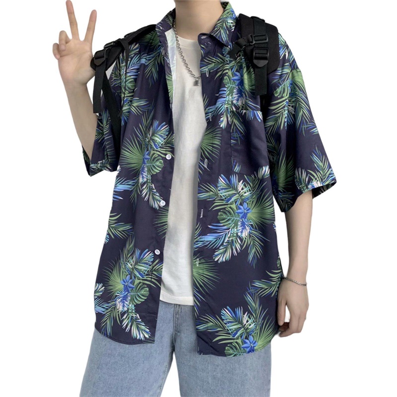Camisa de manga corta con esta - Vintage Hawaiian Floral Shirt reseña y precio
