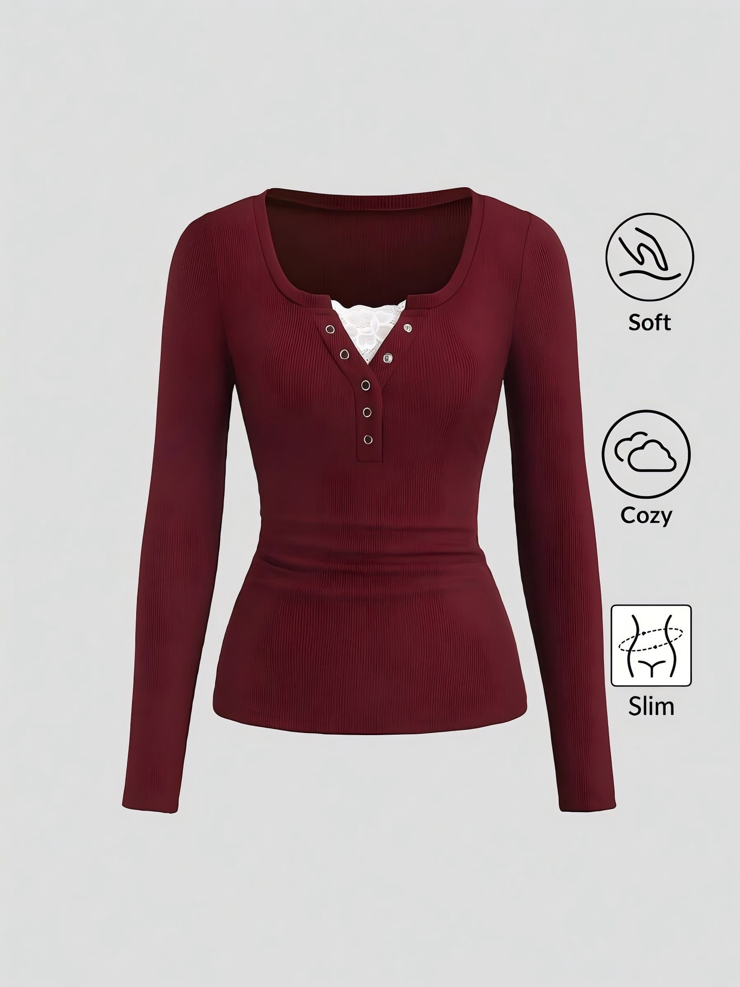 Camiseta Henley Americana para - T-Shirts reseña y precio