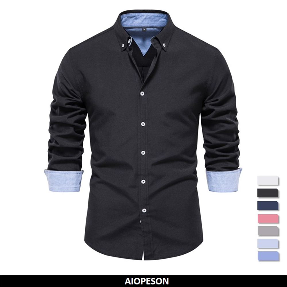 AIOPESON 2023 nueva camisa Oxf - Oxford Cotton Casual Shirt Business reseña y precio