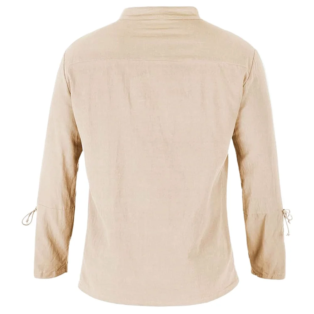 Camisas de manga larga para ho - Medieval Gothic Lace Up Pirate Shirt reseña y precio