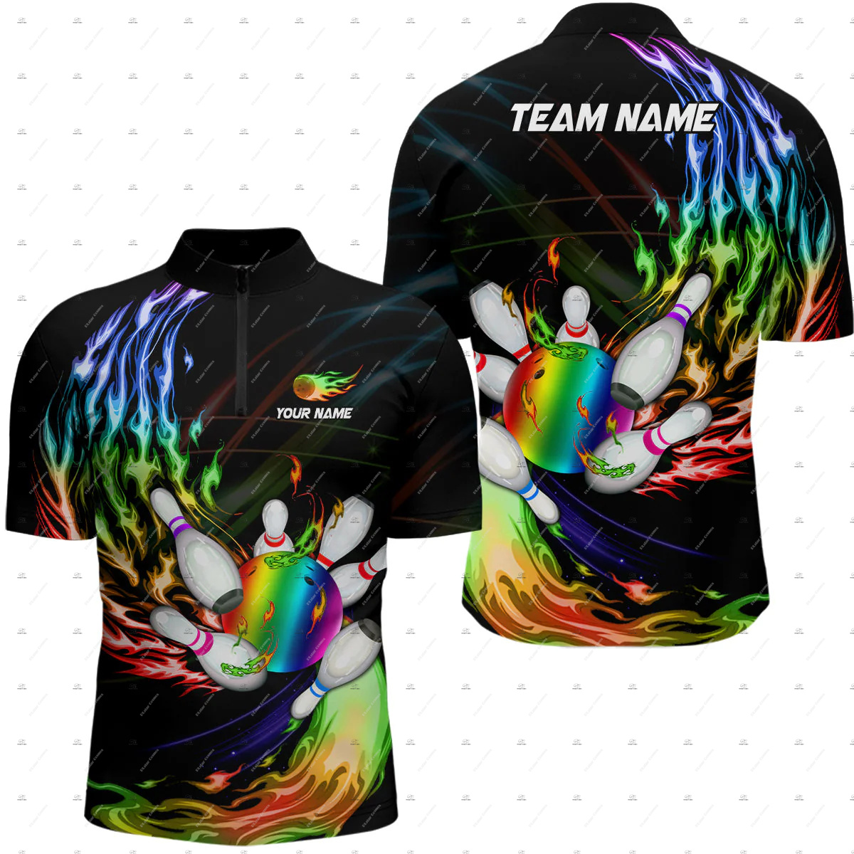 Camisetas Polo de Manga Corta  - Short Sleeve Bowling Shirt Retro reseña y precio