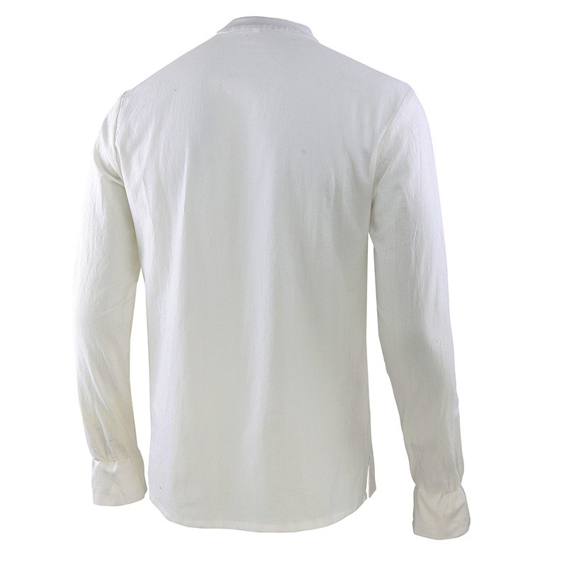 Camisa Renacentista para Hombr - Mens Linen Shirt Long Sleeve reseña y precio
